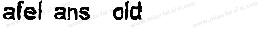 Tafel Sans BC Bold字体转换